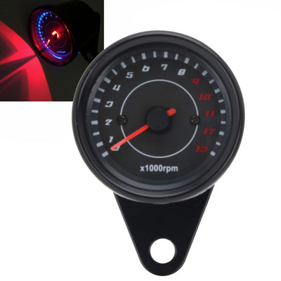 Univerzálny otáčkomer DC 12V pre motocykle, elektronický otáčkomer, rýchlomer, LED podsvietenie, 13000 ot./min.