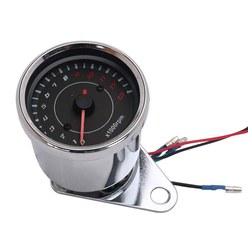 DC 12V univerzális motorkerékpár fordulatszámmérő elektronikus fordulatszám mérő Sebességmérő LED háttérvilágítás 13000 RPM