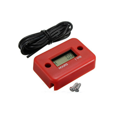 Contor digital de oră Indicator pentru motor Contor de oră Afișaj LCD inductiv pentru bicicletă Motocicletă ATV Barcă Motor pe benzină