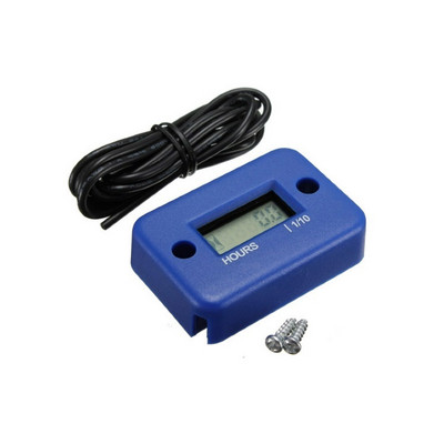 Contor digital de oră Indicator pentru motor Contor de oră Afișaj LCD inductiv pentru bicicletă Motocicletă ATV Barcă Motor pe benzină