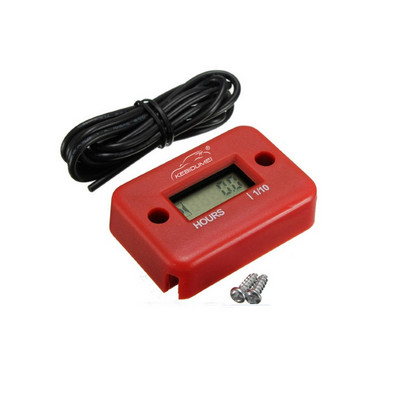 Contor digital de oră Indicator pentru motor Contor de oră Afișaj LCD inductiv pentru bicicletă Motocicletă ATV Barcă Motor pe benzină