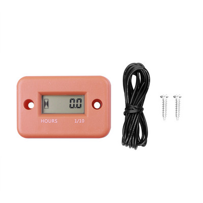 Contor digital de oră Indicator pentru motor Contor de oră Afișaj LCD inductiv pentru bicicletă Motocicletă ATV Barcă Motor pe benzină