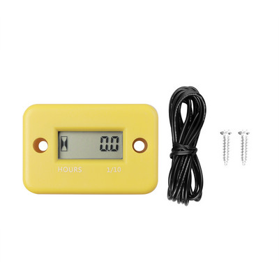 Contor digital de oră Indicator pentru motor Contor de oră Afișaj LCD inductiv pentru bicicletă Motocicletă ATV Barcă Motor pe benzină