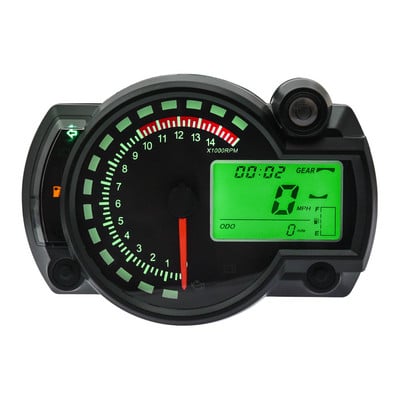 Universal KOSO LCD Digital Motocicletă RX2N Odometru Vitezometru Instrument reglabil 0-299 KM/H 7 culori Iluminare din spate