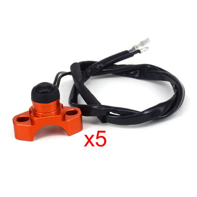 CNC Universal Stop Start Kill Switch button με περιστρεφόμενη ράβδο σφιγκτήρα για KTM HONDA YAMAHA YZF WRF CRF EXC XCF 125 250
