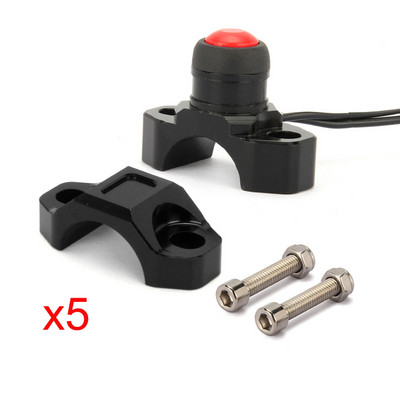 CNC Universal Stop Start Kill Switch button με περιστρεφόμενη ράβδο σφιγκτήρα για KTM HONDA YAMAHA YZF WRF CRF EXC XCF 125 250