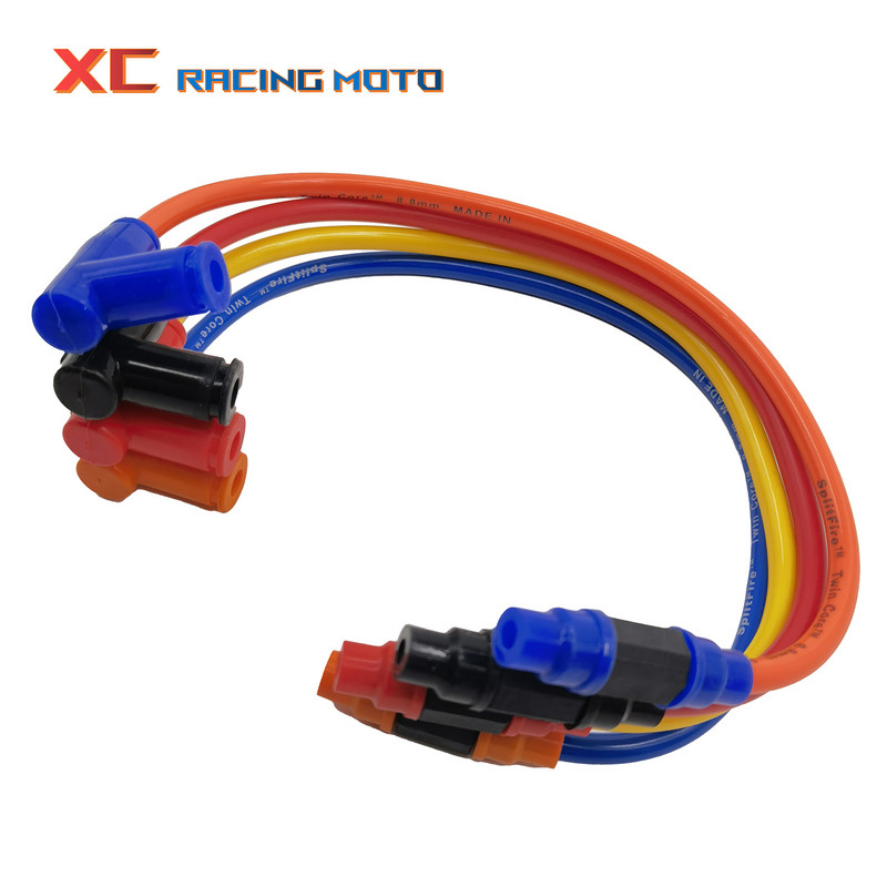 8,8 mm dviejų branduolių lenktynių maitinimo kabelio uždegimo ritė, skirta keturračių motociklų keturračiui „Honda Yamaha Suzuki Kawasaki EXC Motocross“