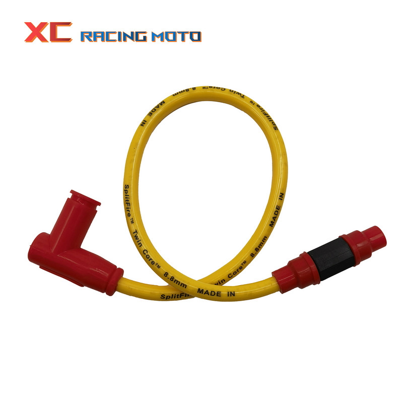 8,8 mm dviejų branduolių lenktynių maitinimo kabelio uždegimo ritė, skirta keturračių motociklų keturračiui „Honda Yamaha Suzuki Kawasaki EXC Motocross“