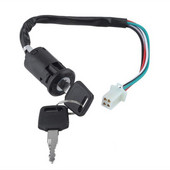 Cheie universală a comutatorului de aprindere pentru karting pentru motocicletă, cu 4 pini, pornit/oprit, pentru ATV-uri Cross Country 50cc-250cc Yamaha Kawasaki Suzuki 1 set