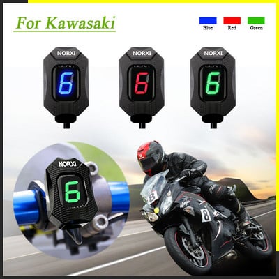 Мотоциклетен индикатор за скорости за Kawasaki ER6N V650 Ninja 300 Z1000SX Moto Gear Display Ecu Direct Mount 6 Level Display Скоростомер