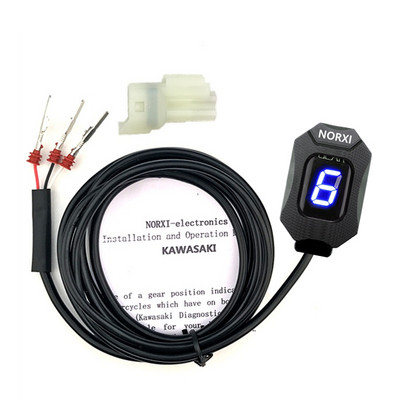 Indicator de viteză de motocicletă pentru Kawasaki ER6N V650 Ninja 300 Z1000SX Afișaj de viteze de motocicletă Ecu Montare directă Vitezometru de afișare cu 6 nivele
