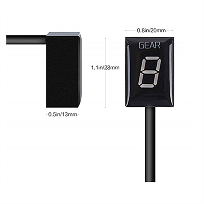 Мотоциклетен индикатор за скорости за Kawasaki ER6N V650 Ninja 300 Z1000SX Moto Gear Display Ecu Direct Mount 6 Level Display Скоростомер