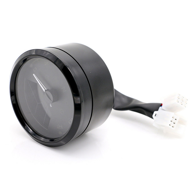 Univerzálny motocyklový LCD digitálny počítadlo kilometrov, tachometer, rýchlomer, vodotesný multifunkčný ukazovateľ pre Cafe Racer 2 - 4 valce