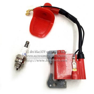 BOBINA DE Aprindere pentru 43cc 47cc 49cc Mini Quad Pocket Dirt Bike ATV 2 timpi motor cu bujie L7T