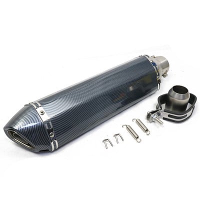 470 mm dlhé motocyklové výfukové potrubie 51 mm s tlmičom výfuku Moto Bike Pot Escape pre Dukati 696 848 Tmax 500 530 CRF 230 Vespa NC750X