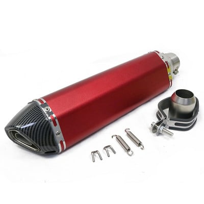 470 mm dlhé motocyklové výfukové potrubie 51 mm s tlmičom výfuku Moto Bike Pot Escape pre Dukati 696 848 Tmax 500 530 CRF 230 Vespa NC750X