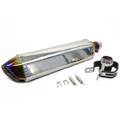 470 mm dlhé motocyklové výfukové potrubie 51 mm s tlmičom výfuku Moto Bike Pot Escape pre Dukati 696 848 Tmax 500 530 CRF 230 Vespa NC750X