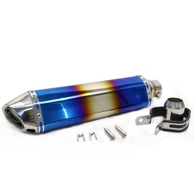 470 mm dlhé motocyklové výfukové potrubie 51 mm s tlmičom výfuku Moto Bike Pot Escape pre Dukati 696 848 Tmax 500 530 CRF 230 Vespa NC750X