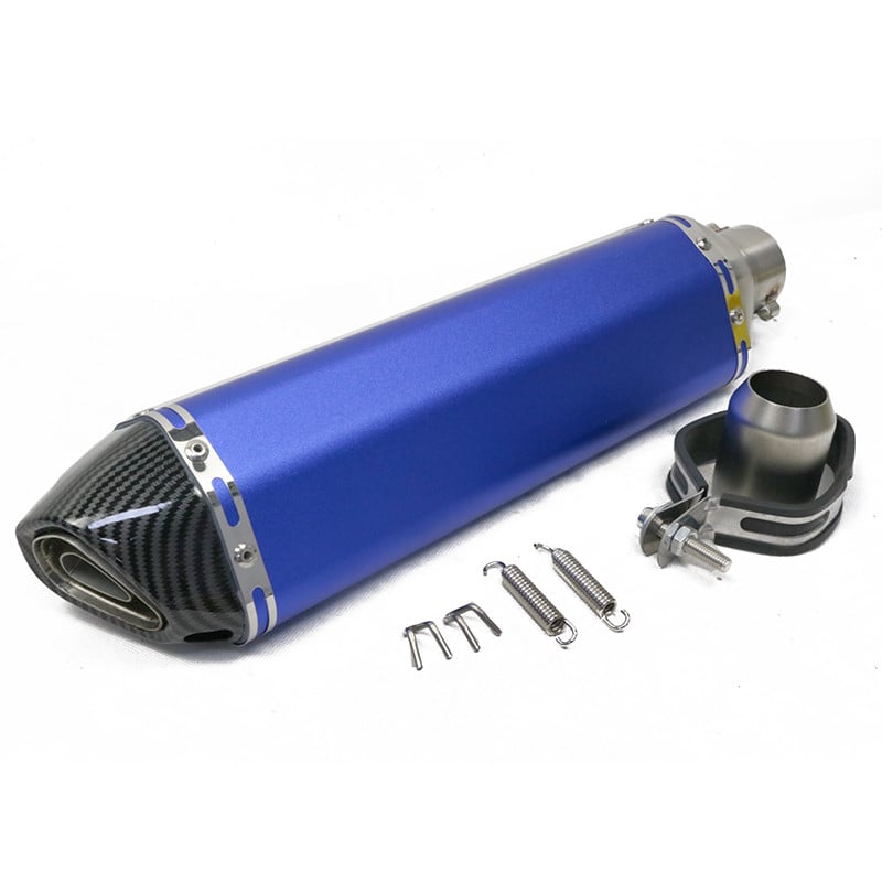 470 mm dlhé motocyklové výfukové potrubie 51 mm s tlmičom výfuku Moto Bike Pot Escape pre Dukati 696 848 Tmax 500 530 CRF 230 Vespa NC750X