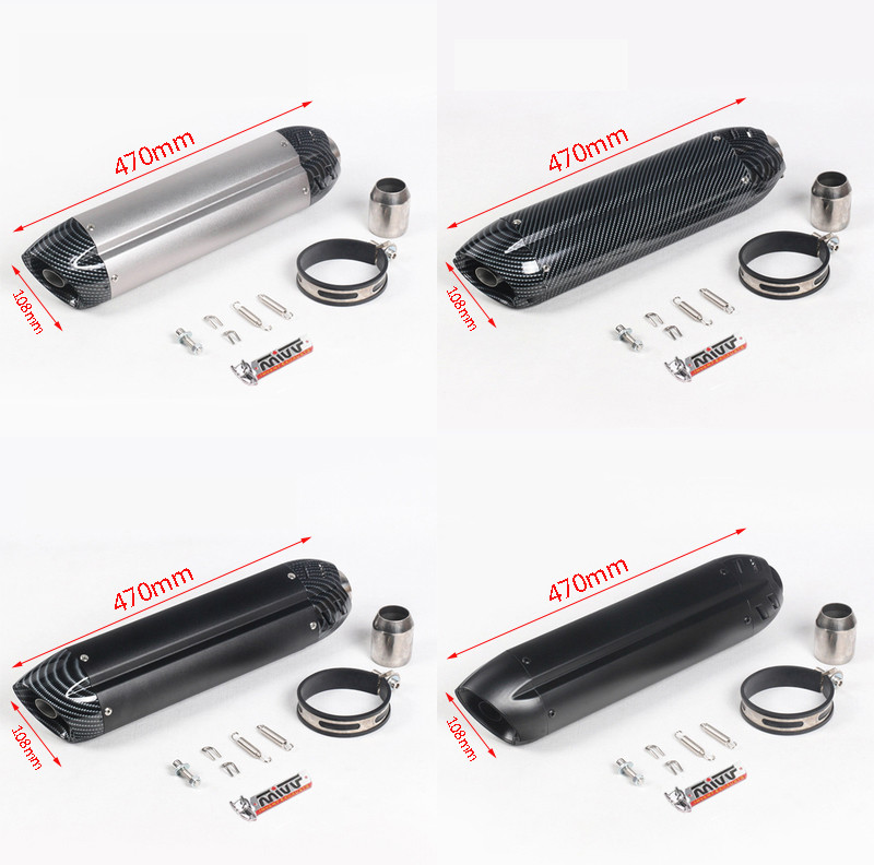 51MM Motocyklový výfuk MIVV Tlmič výfuku Escape moto GY6 Scooter Pit Dirt Bike Rúra pre Kawasaki er6n sv650 crf 230 Z800 MT07