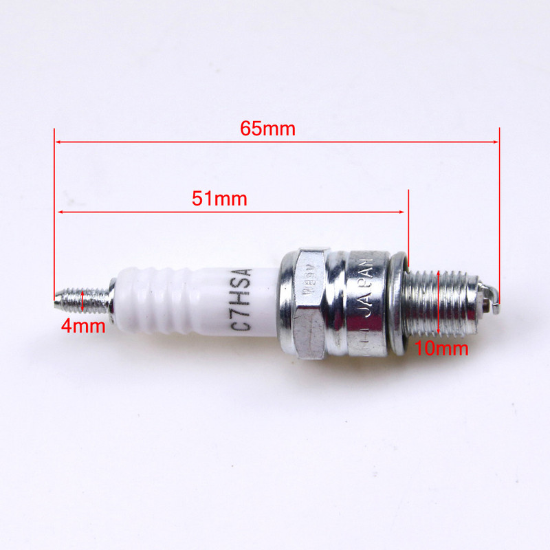 TDPRO C7HSA Запалителни свещи Нова запалителна свещ за запалване на мотоциклети за 50cc-150cc ATV Dirt Pit Bike Go Kart Мотопед, скутер Quad