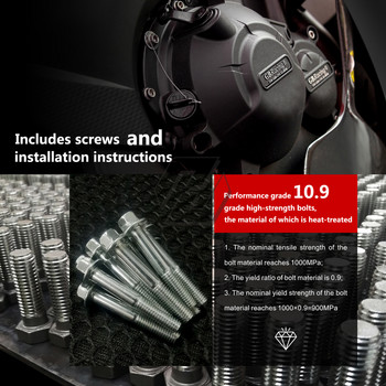 Αξεσουάρ μοτοσικλέτας Θήκη σετ καλύμματος κινητήρα για GBracing για Yamaha MT-10 MT10 2015-2021
