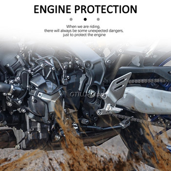 ΝΕΑ Αξεσουάρ μοτοσυκλέτας Κάλυμμα θήκης κινητήρα Προστασία πλαισίου ολίσθησης από πτώση Για Yamaha MT-09 MT09 MT 09 mt09 Tracer 9 GT 2021