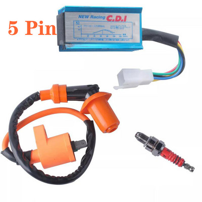 Motorcycle Racing AC CDI Ignition Box 5pin/6pin for GY6/ATV/50cc/125cc/150cc Engine Moped Scooter ATV Quad Buggy Pit Dirt Bike