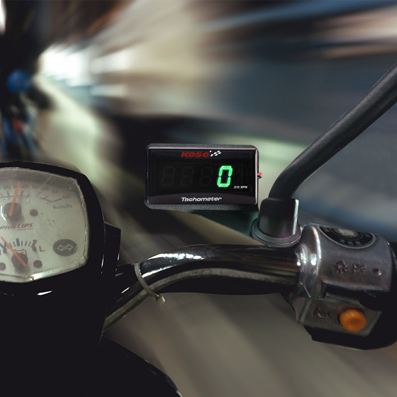 Digitálny štvorcový LCD displej s otáčkomerom motora Koso, ukazovateľ otáčok motora pre BMW, YAMAHA, KAWASAKI Racing
