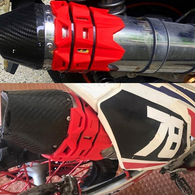 6-farebný tlmič výfuku pre motocykle/okrúhly oválny ochranný kryt tlmiča výfuku pre motocykle s priemerom 100 mm - 140 mm pre modely 950, 1190, 1050
