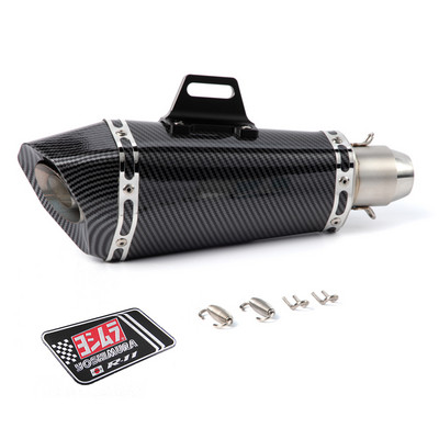 Univerzálny nasúvací výfuk na motocykel s nálepkou Yoshimura 51 mm tlmič výfuku pre Honda Yamaha Suzuki Kawasaki Benelli