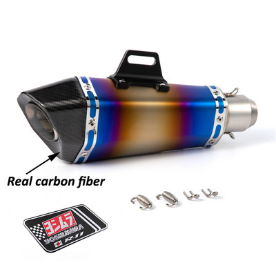 Univerzálny nasúvací výfuk na motocykel s nálepkou Yoshimura 51 mm tlmič výfuku pre Honda Yamaha Suzuki Kawasaki Benelli