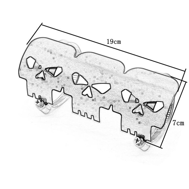 Kryt výfuku Skull Motocykel Motokrosový tlmič výfuku Tepelný štít pre Harley Husqvarna KTM EXC BMW r1200gs Yamaha