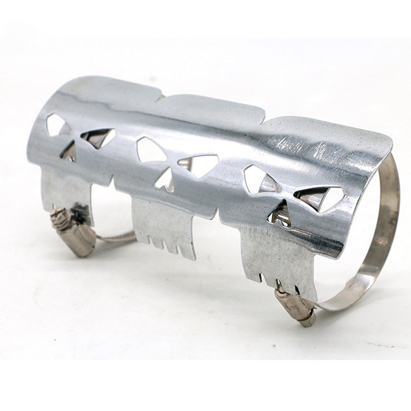 Kryt výfuku Skull Motocykel Motokrosový tlmič výfuku Tepelný štít pre Harley Husqvarna KTM EXC BMW r1200gs Yamaha