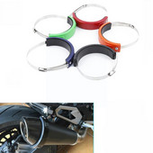 Univerzálny chránič výfuku motocykla 100 mm - 160 mm, okrúhly kryt výfuku, oválny kryt, príslušenstvo, kryt proti pádu, krúžok na motor F7H2