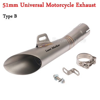 Universal Motorcycle Exhaust Escape Modified Muffler Silencer Pipe Racing GP ATV Motocross For YZF-R6 R25 ER6N MT03 NC700 Z750