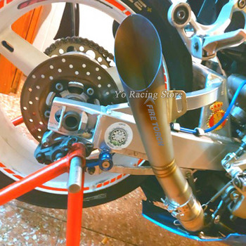 Универсален мотоциклетен ауспух Escape Модифициран шумозаглушител тръба Racing GP ATV Motocross за YZF-R6 R25 ER6N MT03 NC700 Z750