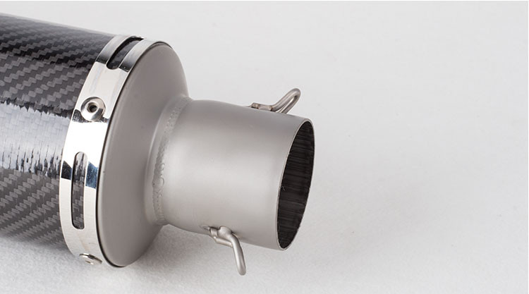 Eșapament universal pentru motocicletă, tobă de evacuare modificată pentru scuter, potrivită pentru majoritatea ATV-urilor motocicletelor cu autocolant Leovince