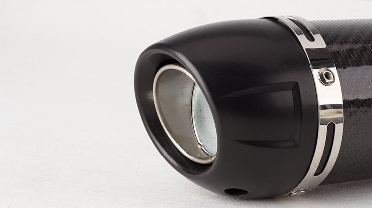 Eșapament universal pentru motocicletă, tobă de evacuare modificată pentru scuter, potrivită pentru majoritatea ATV-urilor motocicletelor cu autocolant Leovince