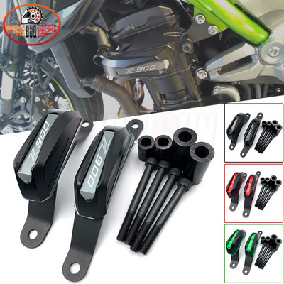 Motociklų priedai Rėmas Slankiklis Variklio Apsauga Apsauginis Dangtis Avarijos trinkelė KAWASAKI Z900 Z-900 2017 2018 2019 2020 m.