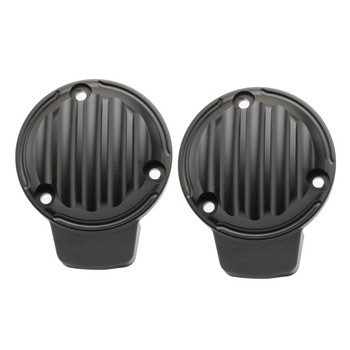 Για Triumph Bonneville Bobber Μαύρο Ribbed Throttle Body Covers Kit T120 Speedmaster Thruxton 1200 R 2016-2023