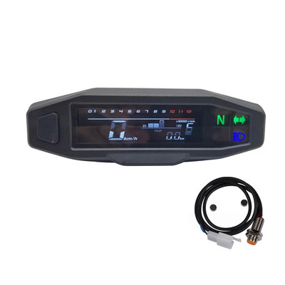 Pentru motocicletă rusă KR200 Vitezometru LCD Panou digital Odometru Tahometru Bord bord Contor 12000 RPM Universal
