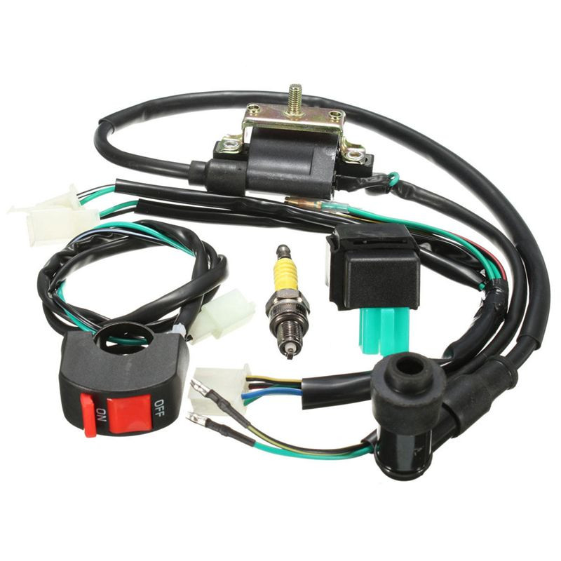 Wiring Loom Kill Switch tekercs CDI dugó 110cc 125cc 140cc Pit Bike