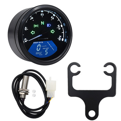 Vitezometru pentru motociclete 12000 RPM cu tahometru 1-4 cilindri Indicator digital LCD pentru set de senzori pentru motociclete