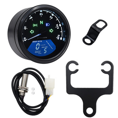 Vitezometru pentru motociclete 12000 RPM cu tahometru 1-4 cilindri Indicator digital LCD pentru set de senzori pentru motociclete