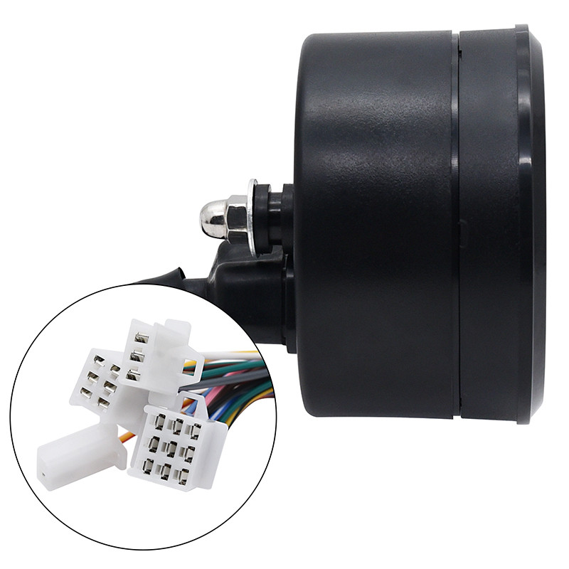 12000RPM Мотоциклетен скоростомер с тахометър 1-4 цилиндъра LCD цифров габарит за мотоциклет Комплект сензори за мотоциклети