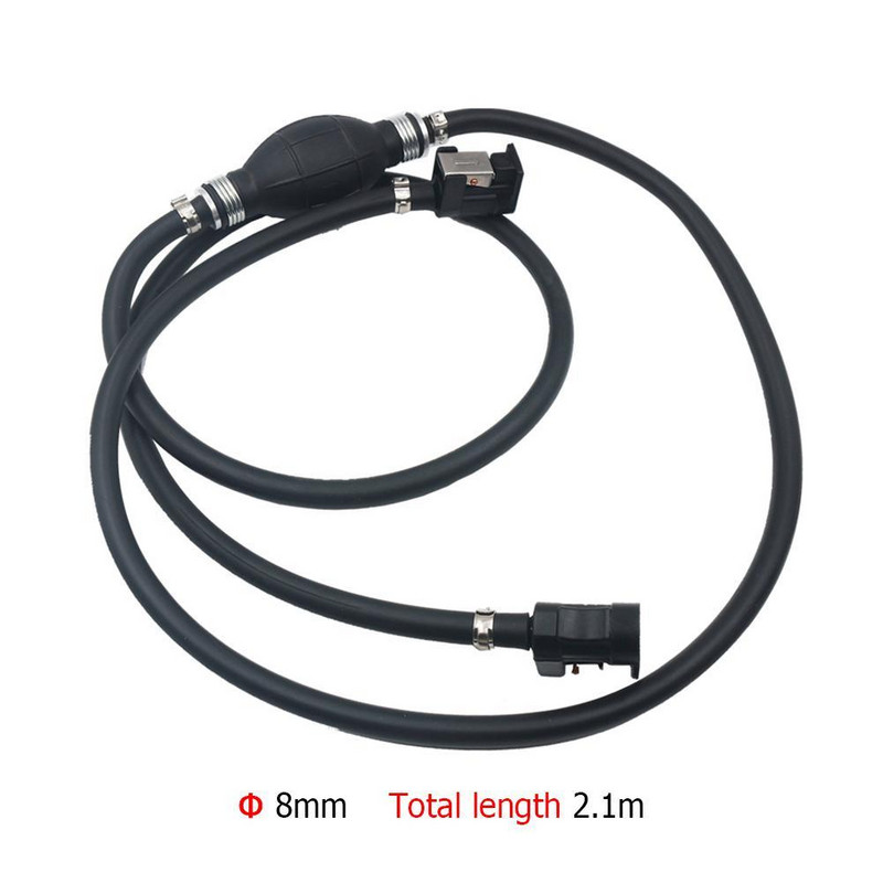 2,1 m degalų linijos žarnos užbortinio laivo variklio benzino bako jungčių rinkinys, skirtas Yamaha variklio varikliui, jūriniam kurui, Dezielinės žarnos žarnos alyvos vamzdis