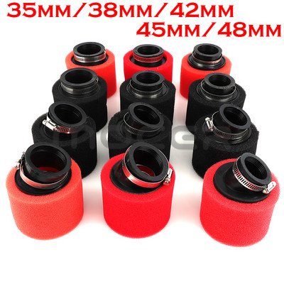 Motorcycle 35mm 38mm 42mm 45mm 48mm 50mm Bend Elbow Neck Foam Air Filter Sponge Cleaner Moped Scooter Dirt Pit Bike Kayo BSE