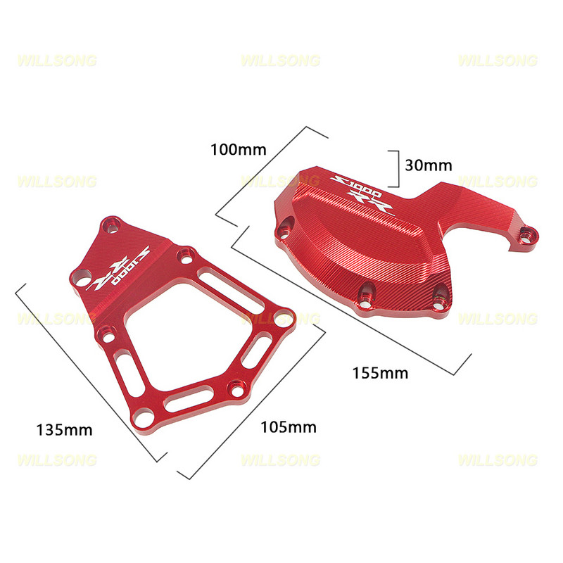 BMW S1000RR HP4 S1000R S1000XR motorkerékpár motorházhoz védőburkolat védő csúszó ütközés elleni védelem