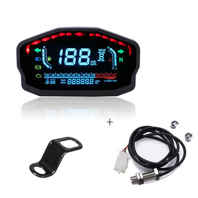 Mootorratta digitaalse kriipsu digitaalne paneel Honda Ducati Kawasaki Suzuki universaalne LED LCD spidomeetri läbisõidumõõdik 1,2,4 silindrit